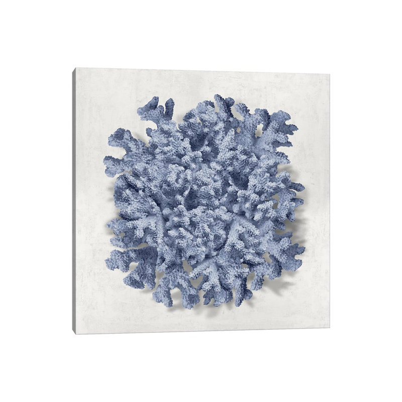 Coral Indigo II by Caroline Kelly - Wrapped Canvas Gallery-Wrapped Canvas Giclée, 66.04 cm H x 66.04 cm W