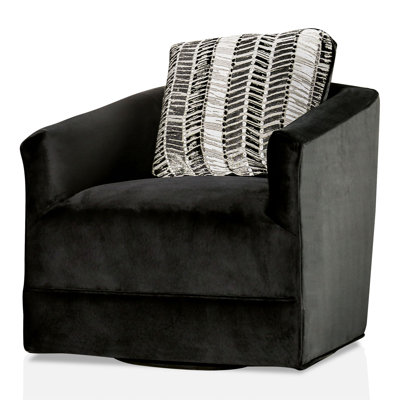 Froeming Upholstered Swivel Armchair