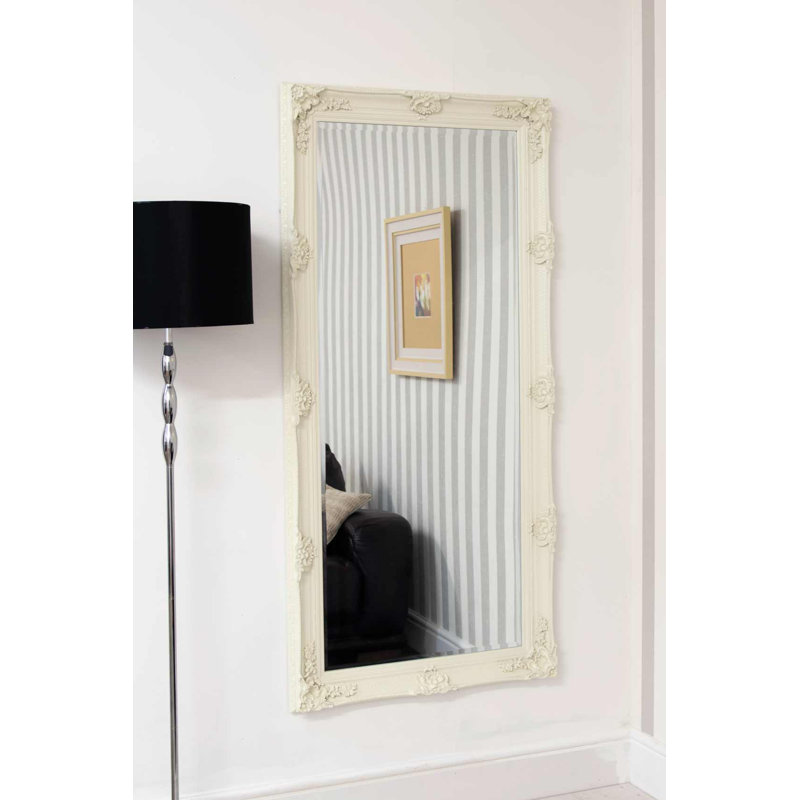 Fraire Wood Mirror, Cream
