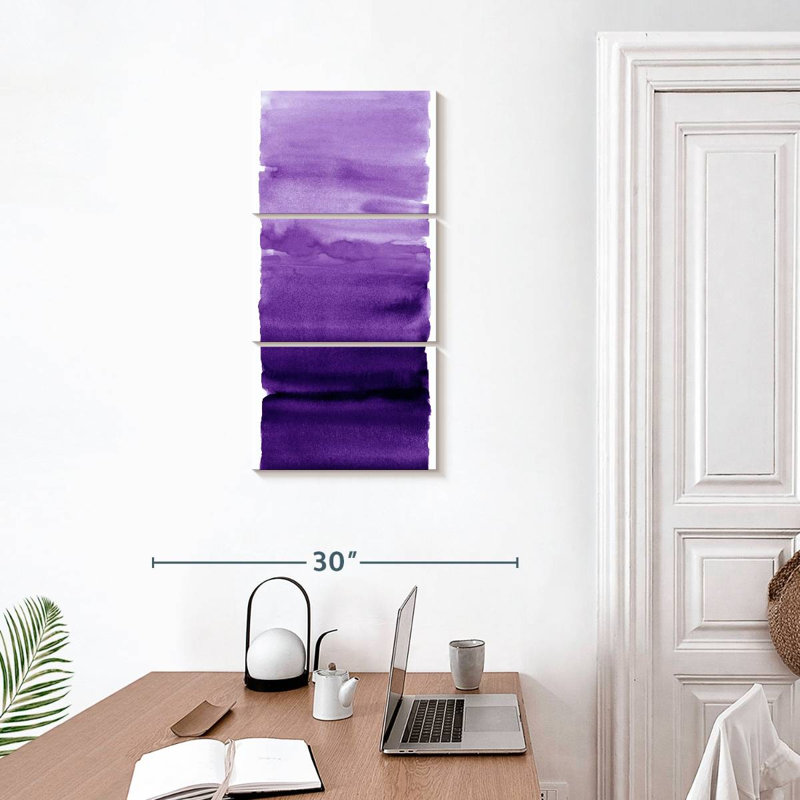 Mélange de mauve, H 32 po x l 15 po