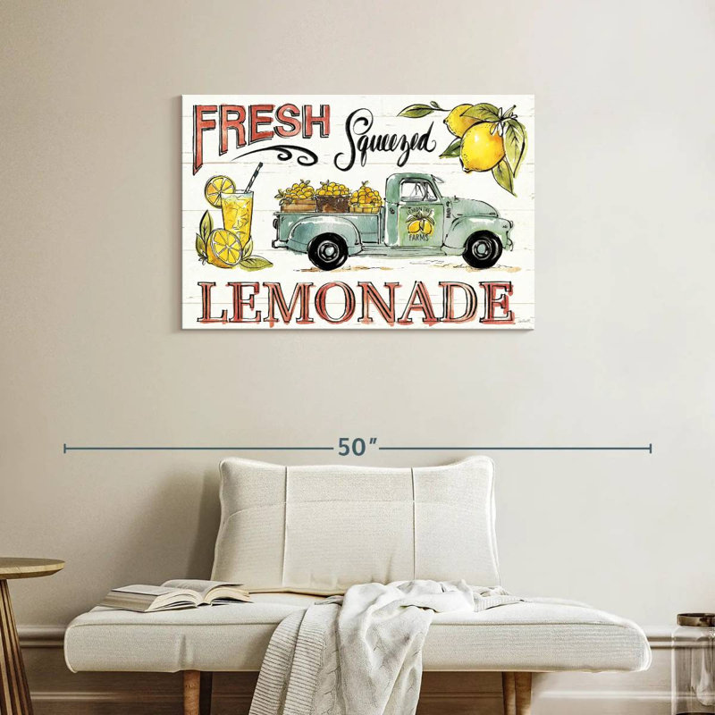 Plaque murale «Lemonade Stand I», H 24 po x l 36 po