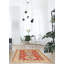 Tapis décoratif en laine rouge/beige en laine de conception unique 4 pi x 5 pi 9 po noué à la main New Age Finest