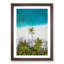 Palm Tree Beach in the Maldives - Framed Print-55578011-55578008