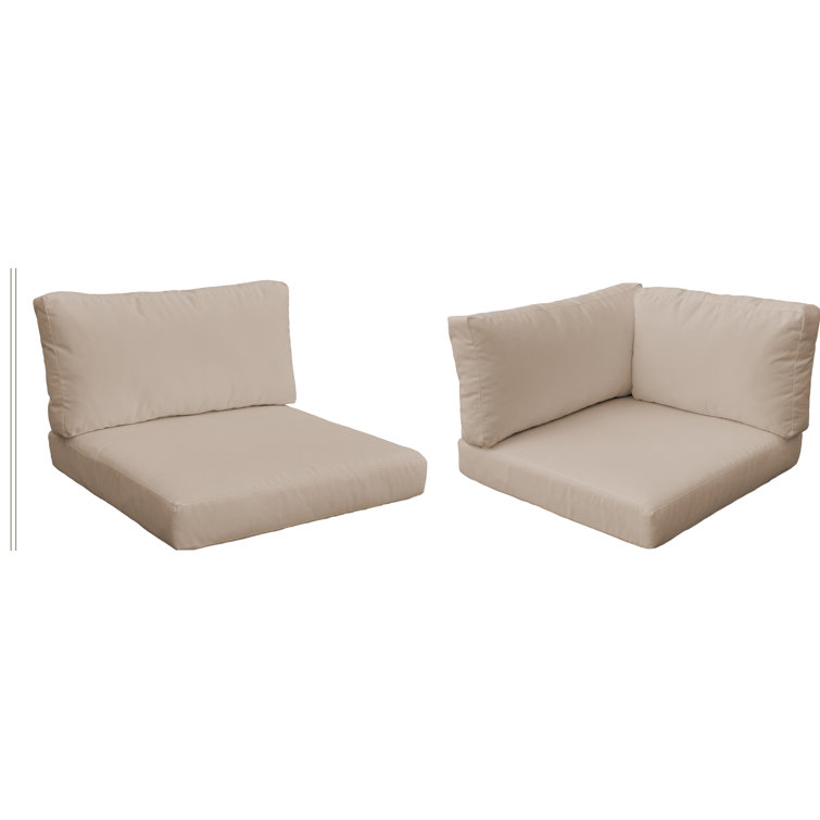 Rochford Outdoor 4'' Replacement Cushion Set Cushion Cover