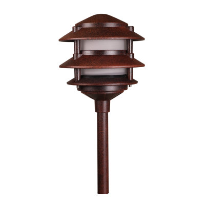 Black Low Voltage Metal Pathway Light