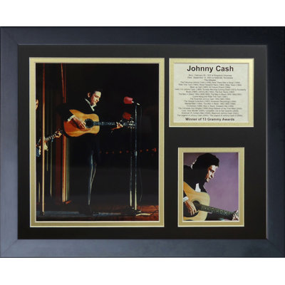 Johnny Cash Collage Framed Photographic Print