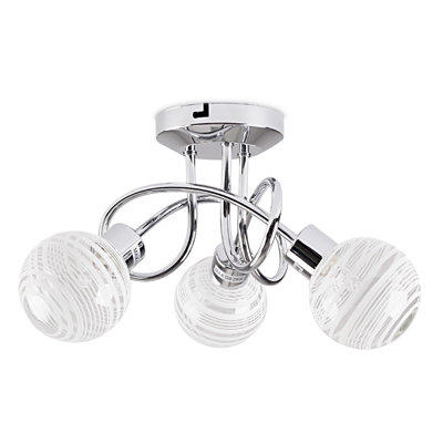 Talhah Glass Semi Flush Mount