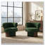 Fauteuil demi-tonneau rotatif moderne courbé et sculptural-1248892706