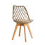 Dining Chairs - Nordic Style Dining Chair - Mesh Backrest - Solid Wood Legs-367318923-342771805