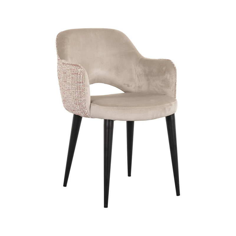 20'' H Upholstered Metal Armchair