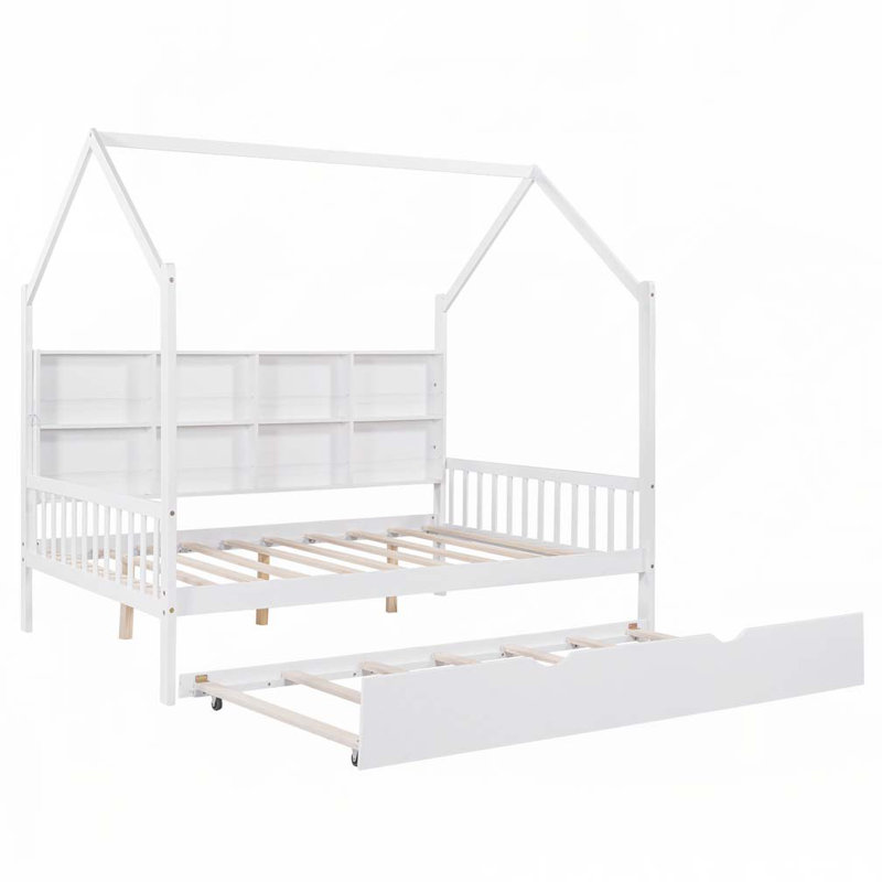 Lit gigogne en bois, Double