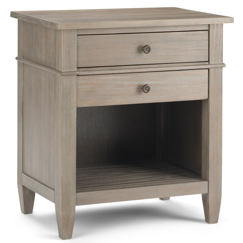 Table de chevet - gris vieilli, Gris