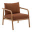 Aimee Teak Wood Outdoor Occasional Chair, Sienna
