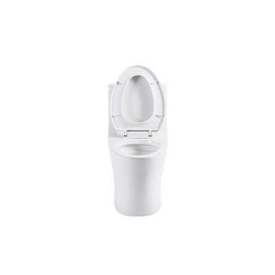 Toilette une pièce 1 / 1,60, blanc brillant. Eau, hauteur de confort. Siège pour salle de bain. Bol allongé, chasse d'eau de 1000 grammes. Toilette blanc brillant conforme. Hauteur confortable, économie d'eau. Siège.