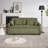 66 Inch Sleeper Sofa Bed 3-in-1 Adjustable Sleeper with Pullout Bed 4 Pillows and Side Pockets Soft Corduroy Convertible Sleeper Sofa Bed-1892934058