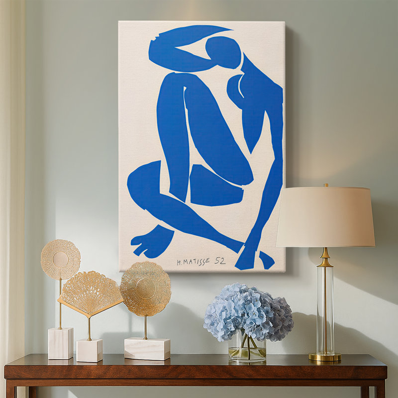 Nu bleu IV (Nu bleu IV) - Toile tendue avec châssis par Henri Matisse, 24 po x 36 po
