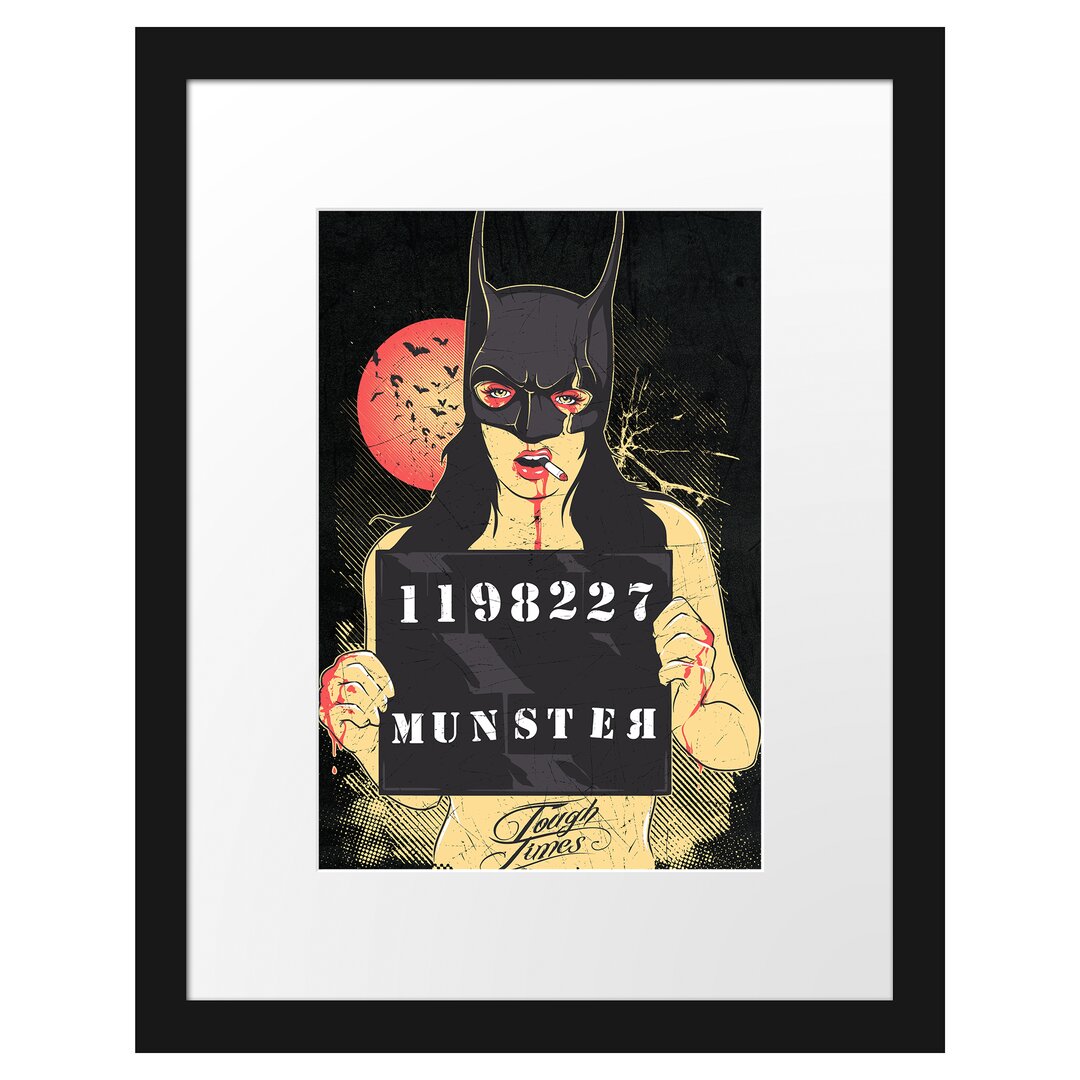 Gerahmtes Poster Munster Black