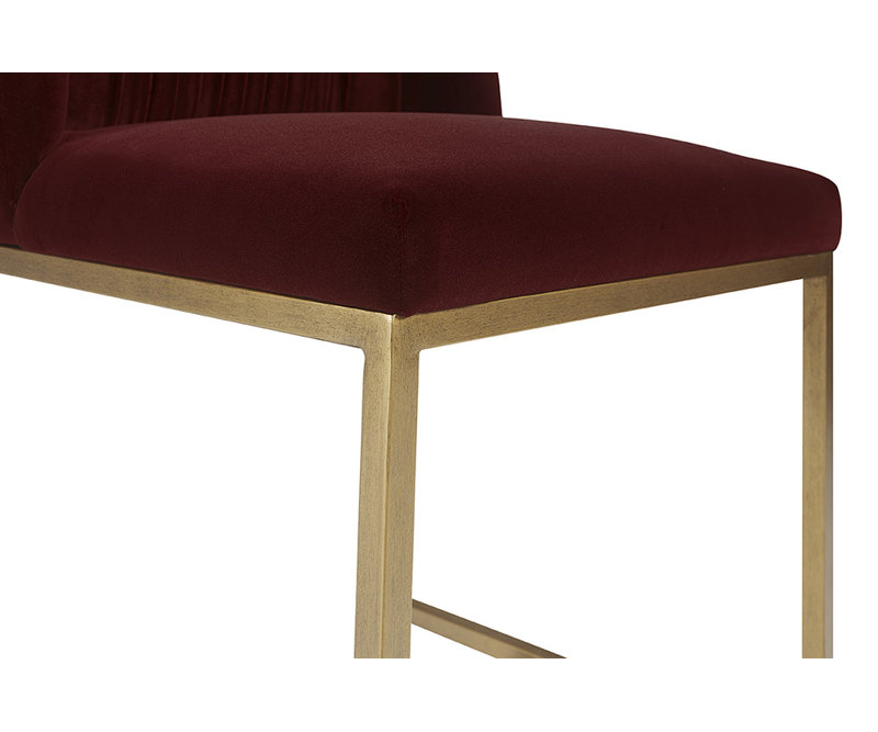 Nevin Upholstered Dining Chair, Merlot