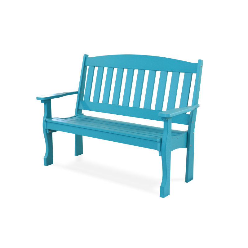 Leeroy Outdoor Bench, Aruba Blue