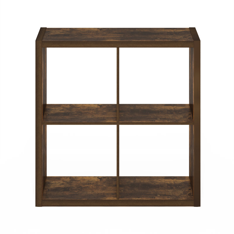 Organisateur de rangement cubique Furinno, Bois de pin ambré,  (4 feuilles) H 30 po x l 30 po x P 14,57 po