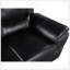 Causeuse en cuir véritable avec structure en bois franc séché au four, mousse haute densité et pieds en acier inoxydable pour un confort et un style ultimes.-1692090384
