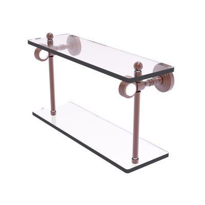 Jarrell 2 Piece Glass Tiered Shelf