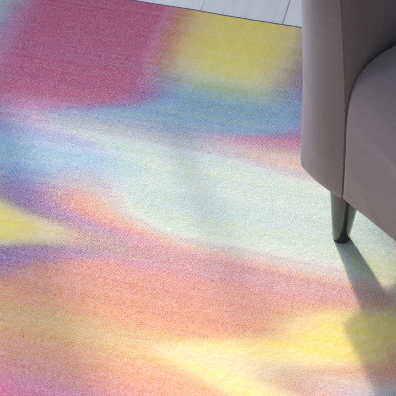 Tapis abstrait lavable en machine Dante Performance, Rectangle 5 pi 5 po x 7 pi 6 po
