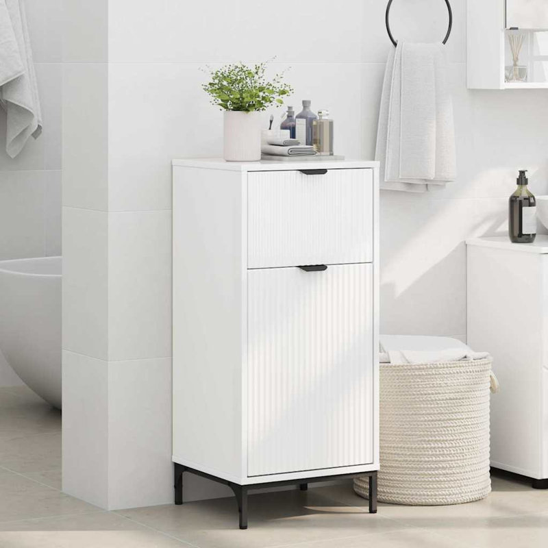 Bathroom Cabinet, High Gloss White