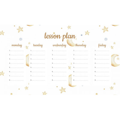 Magnetic Lesson Plan Moon and Stars