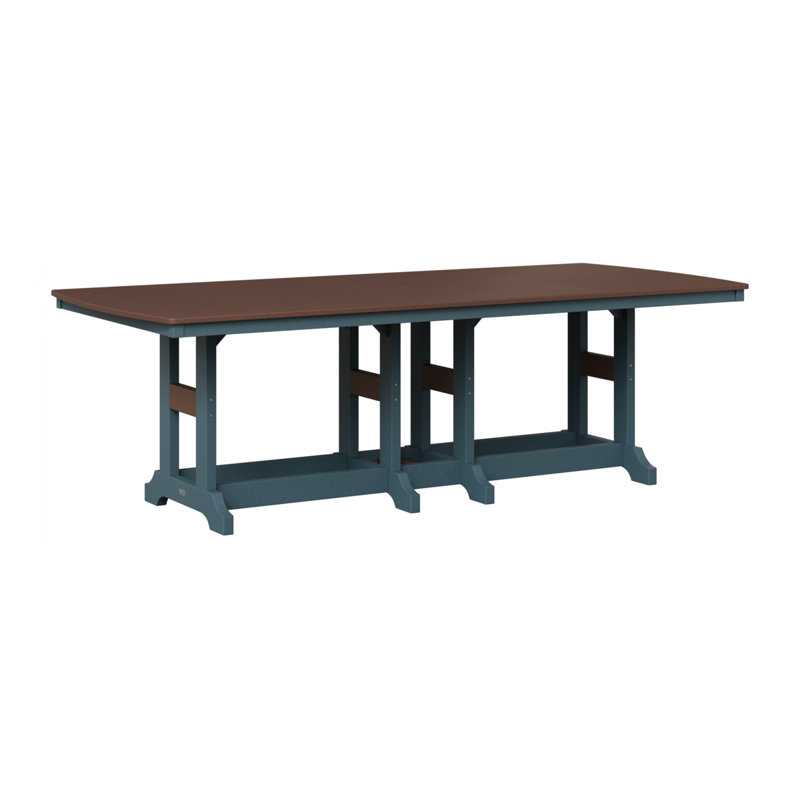 Garden Classic Outdoor Dining Table, Chocolate Brown, Slate