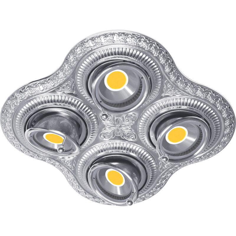 Fleckenstein 23.5cm Adjustable Recessed Trim, Silver
