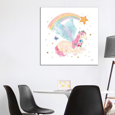 Magical Friends II Butterfly by Jenaya Jackson - Wrapped Canvas Gallery-Wrapped Canvas Giclée