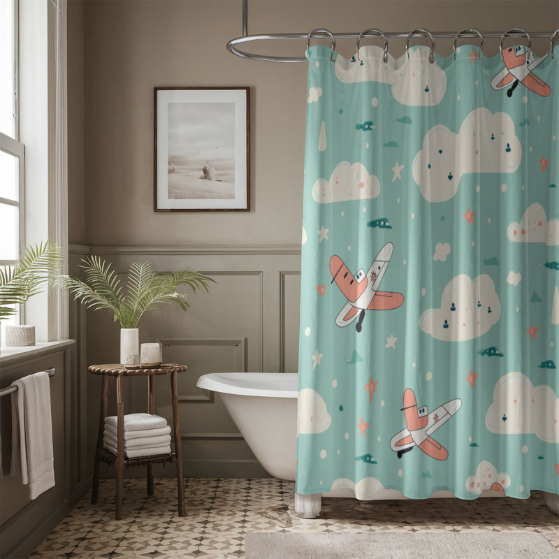 Soaring Styles - Premium Shower Curtain, 74" H x 71" W
