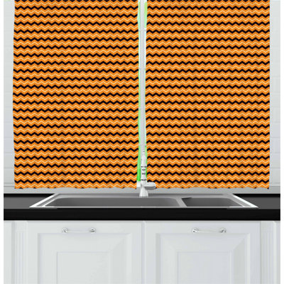 Chevron Tailored Kitchen Curtain