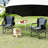 Oversized Folding Director's Chair with Side Table and Storage Pocket, Lightweight Aluminum Frame for Outdoor Camping and Events-131678726