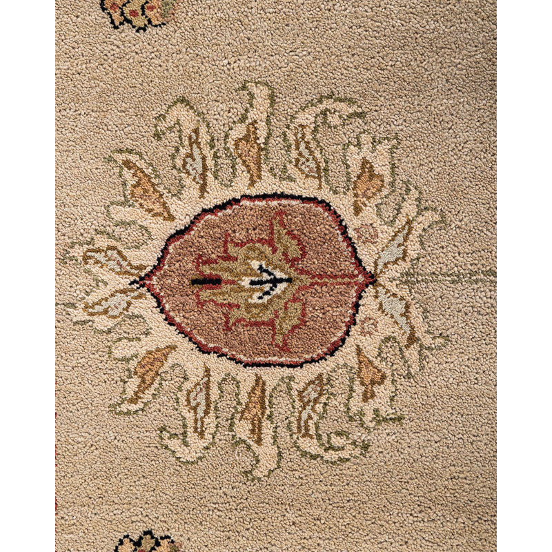 Handmade Sand Wool Rectangular Area Rug, 8' 10" x 11' 10"