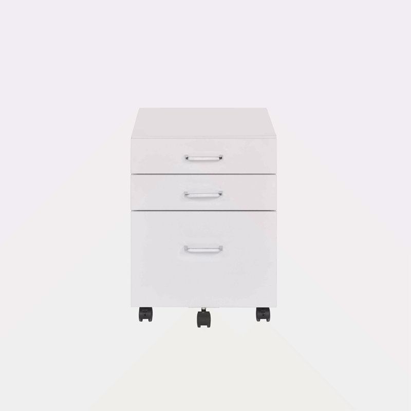 Chrome Finish File Cabinet