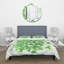 Vintage Green Leaves of Shamrock - Ensemble de housse de couette traditionnel - Microfibre de polyester-66389815