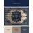 Soft Plush Ebbert Classic Oriental Area Rug in Gray – Navy Binding-1644588821