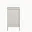 ensemble de 2 tables de chevet 3 tiroirs blanches avec station de charge et ports USB et prises de courant, table de chevet / table de bout moderne en bois pour chambre à coucher-765750849