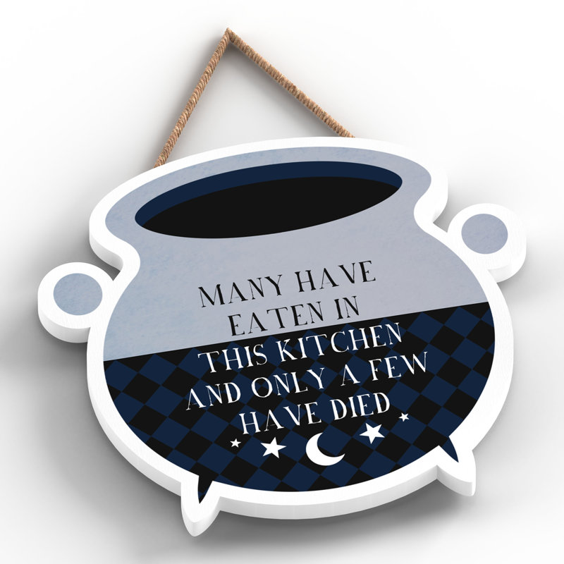 This Kitchen Witch Humour Wooden Plaque Vivid Squid Wholesale Wall Decor