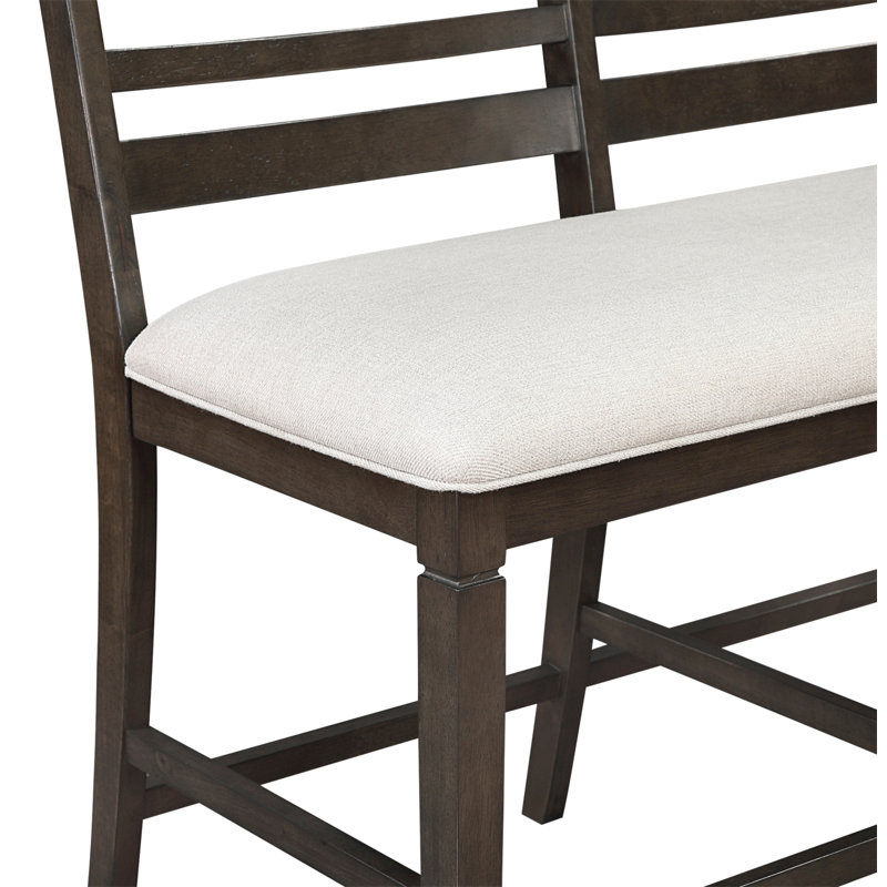 Ensemble de salle à manger à hauteur de comptoir 4 pièces Classic, 4 pièces: table, banc, 2 chaises