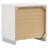 Dulcey White High Gloss 2-Drawer Nightstand
