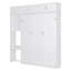 Grand lit escamotable avec bureau et rangement en MDF blanc