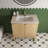 30-Inch Modern Bathroom Vanity with Sink, Light Natural Oak Double-Door Storage Cabinet, Adjustable Shelf, Soft Close, Family-Safe Rounded Design