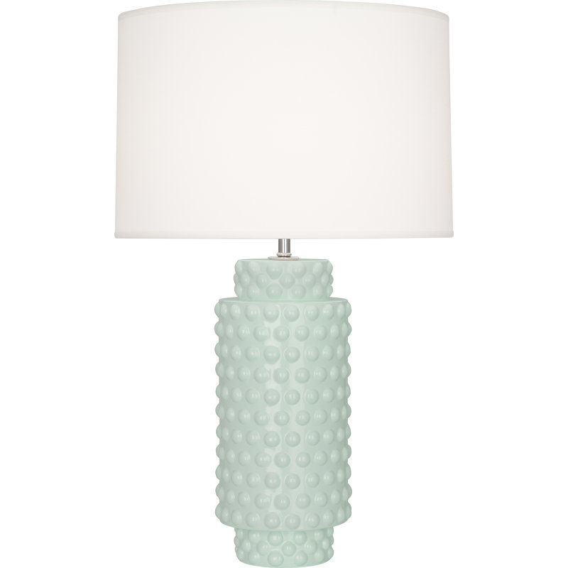 Dolly Table Lamp, 27.5" H x 17" W x 17" D, Matte Celadon