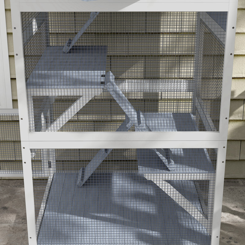Eliphaz Outdoor Cat Crate,wood, Gray