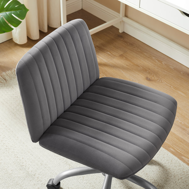 Morency Swivel Office Chair, Gray