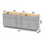 84 Base de meuble-lavabo double 84 seulement-99027845