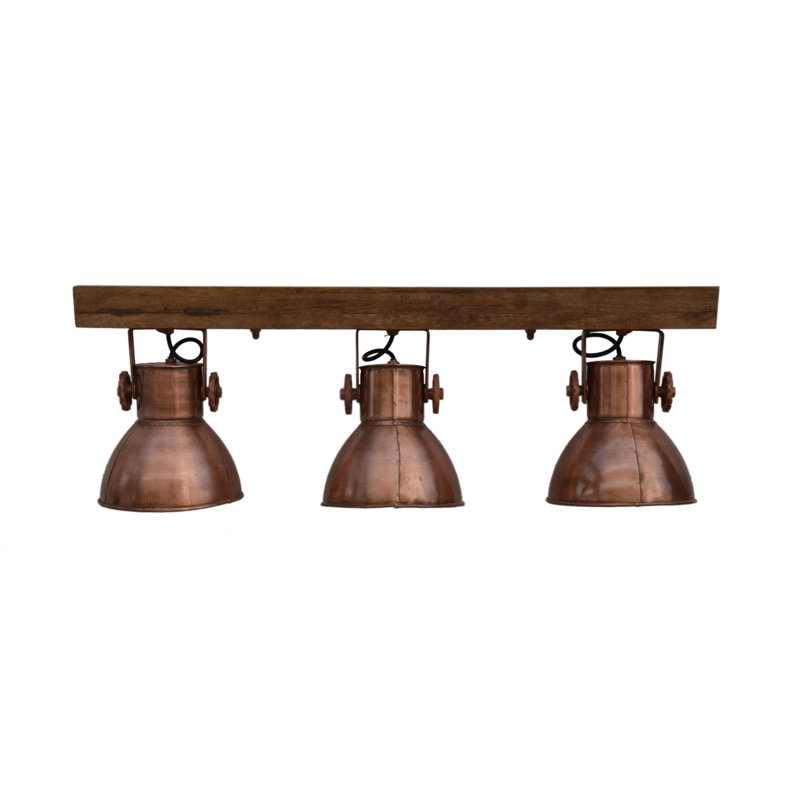 Anatasia Solid Wood Spotlight, Antique Copper